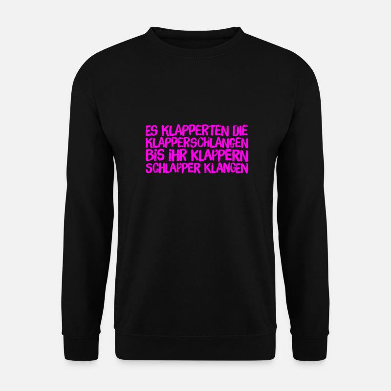 Zungenbrecher sind großartig - Unisex Pullover - Schwarz