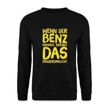 Bremslicht - Unisex Pullover - Schwarz - Vorne - Alina (178cm) & Michal (187cm)
