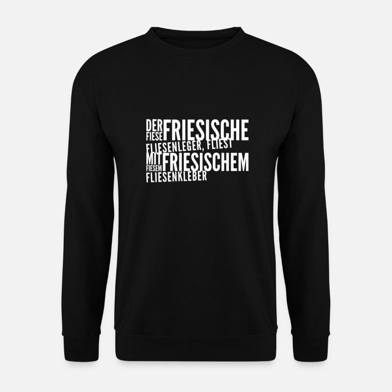 Fliesen legen - Unisex Pullover - Schwarz