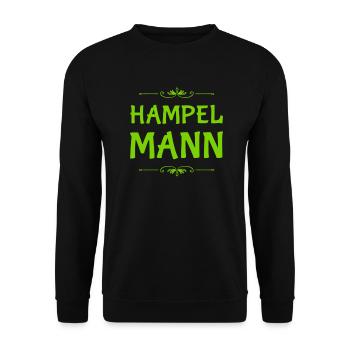 vor dir steht ein Hampelmann - Unisex Pullover - Schwarz - Vorne - Alina (178cm) & Michal (187cm)