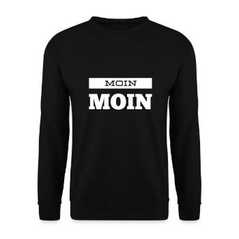 viele liebe Grüße - Unisex Pullover - Schwarz - Vorne - Alina (178cm) & Michal (187cm)