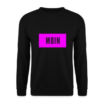 guten Tag auf norddeutsch - Unisex Pullover - Schwarz - Vorne - Alina (178cm) & Michal (187cm)