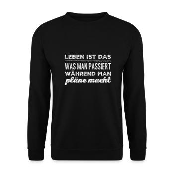 Lâche-le - Sweat-shirt Unisexe - noir - Devant - Alina (178cm) & Michal (187cm)