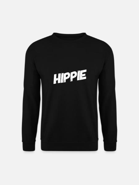 Hippies sind genial - Unisex Pullover - Schwarz