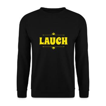 so sieht ein Lauch aus - Unisex Pullover - Schwarz - Vorne - Alina (178cm) & Michal (187cm)