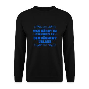 Pourquoi l’appelle-t-on un jour férié ? - Sweat-shirt Unisexe - noir - Devant - Alina (178cm) & Michal (187cm)