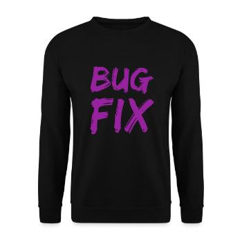 Correction d’un bug - Sweat-shirt Unisexe - noir - Devant - Alina (178cm) & Michal (187cm)