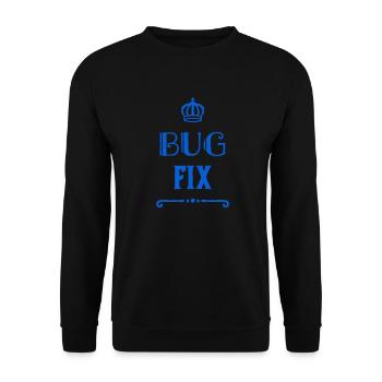 La correction de bogues fonctionne toujours - Sweat-shirt Unisexe - noir - Devant - Alina (178cm) & Michal (187cm)