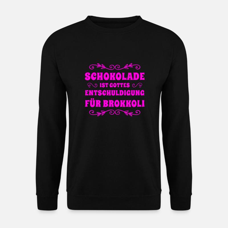 ich mag Schokolade - Unisex Pullover - Schwarz