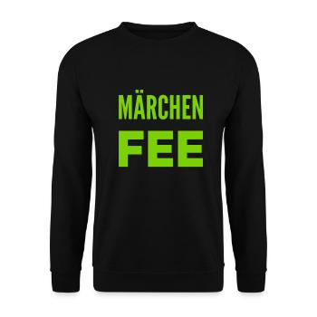 vor dir steht eine Märchenfee - Unisex Pullover - Schwarz - Vorne - Alina (178cm) & Michal (187cm)