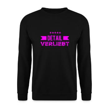 ich liebe Details - Unisex Pullover - Schwarz - Vorne - Alina (178cm) & Michal (187cm)