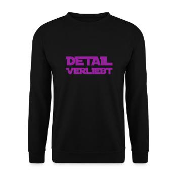 Details are always possible - Unisex Sweatshirt - black - Front - Alina (178cm) & Michal (187cm)