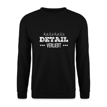 J’ai le goût du détail - Sweat-shirt Unisexe - noir - Devant - Alina (178cm) & Michal (187cm)