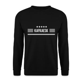 das ist total verrückt - Unisex Pullover - Schwarz - Vorne - Alina (178cm) & Michal (187cm)