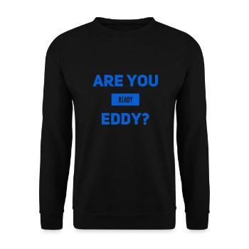 Can we start? - Unisex Sweatshirt - black - Front - Alina (178cm) & Michal (187cm)