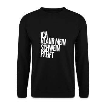 ohne mich - Unisex Pullover - Schwarz - Vorne - Alina (178cm) & Michal (187cm)
