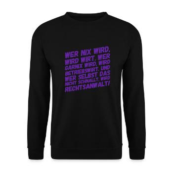 Are you a business economist? - Unisex Sweatshirt - black - Front - Alina (178cm) & Michal (187cm)