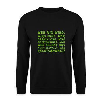 the facts of life - Unisex Sweatshirt - black - Front - Alina (178cm) & Michal (187cm)