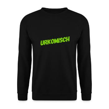 wie witzig - Unisex Pullover - Schwarz - Vorne - Alina (178cm) & Michal (187cm)