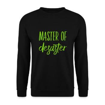 ich stehe auf Chaos - Unisex Pullover - Schwarz - Vorne - Alina (178cm) & Michal (187cm)