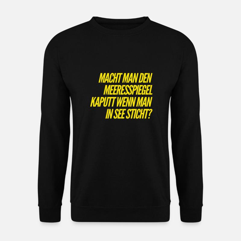 wird er dann zerstört? - Unisex Pullover - Schwarz