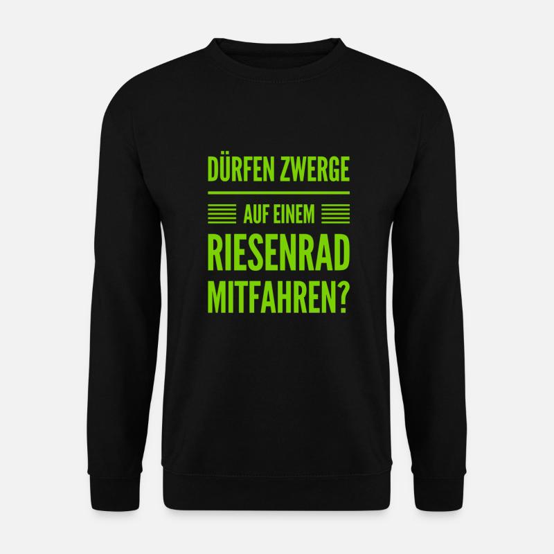 dürfen die mitfahren? - Unisex Pullover - Schwarz