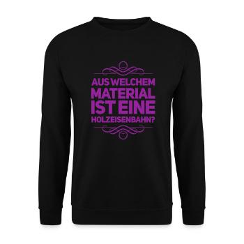 was ist das für ein Zeug? - Unisex Pullover - Schwarz - Vorne - Alina (178cm) & Michal (187cm)