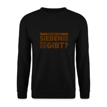 was da wohl rauskommt? - Unisex Pullover - Schwarz - Vorne - Alina (178cm) & Michal (187cm)