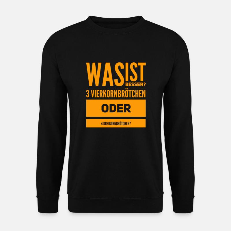 beim Bäcker - Unisex Pullover - Schwarz