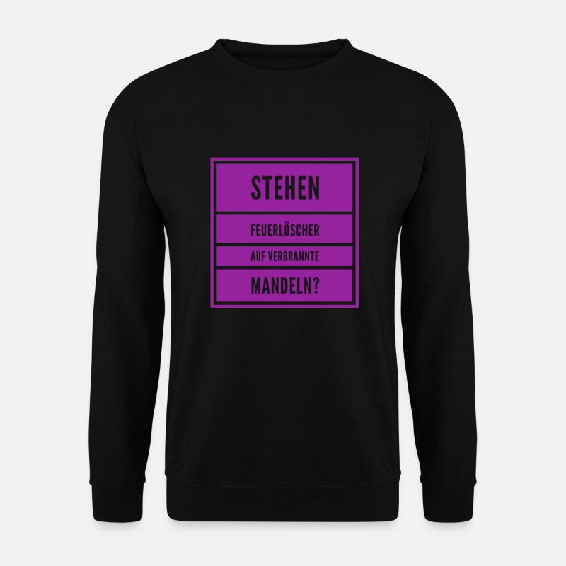 verbrannte Mandeln - Unisex Pullover - Schwarz