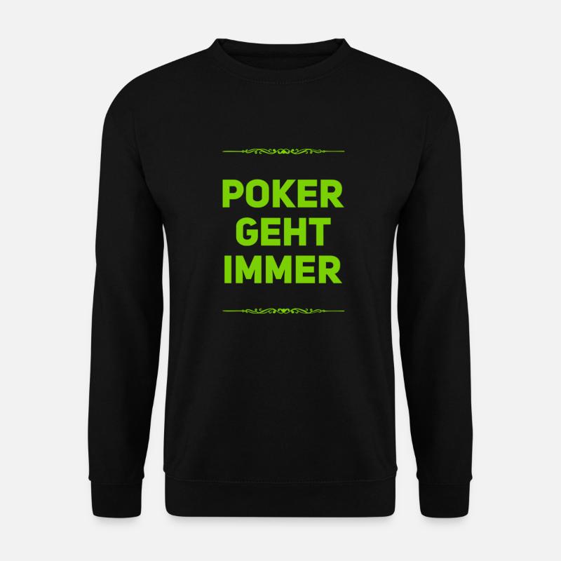 ich liebe Poker - Unisex Pullover - Schwarz