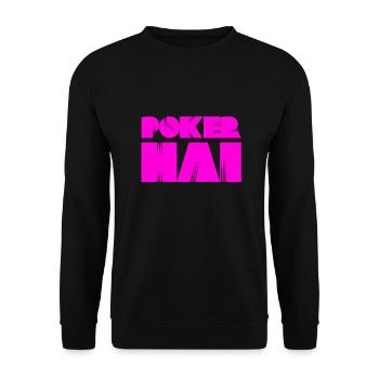 ich bin ein starker Pokerspieler - Unisex Pullover - Schwarz - Vorne - Alina (178cm) & Michal (187cm)