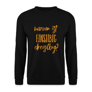 verwirrende Sprache - Unisex Pullover - Schwarz - Vorne - Alina (178cm) & Michal (187cm)