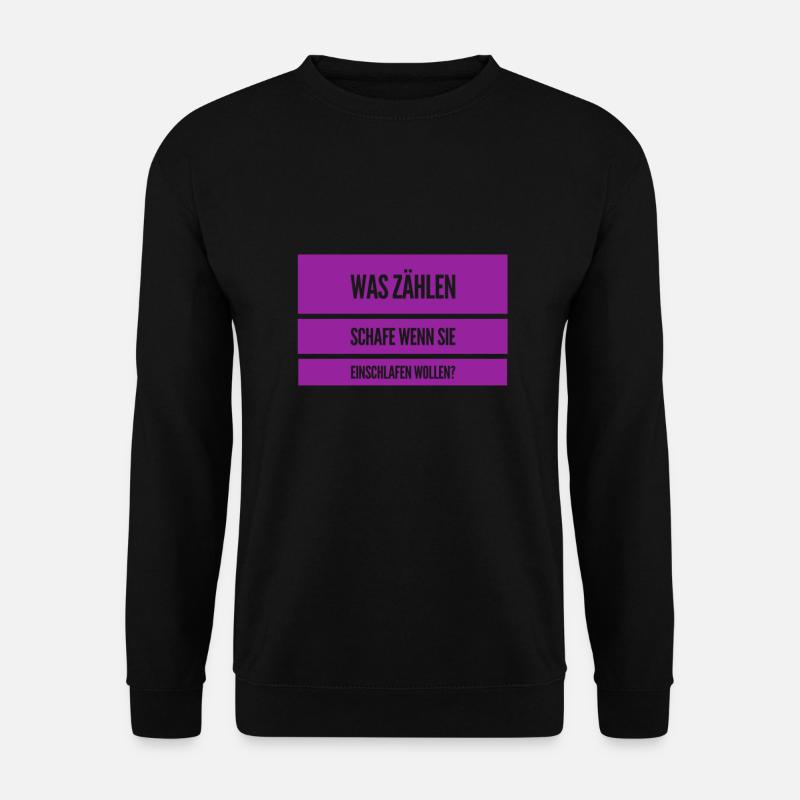 Probleme beim einschlafen - Unisex Pullover - Schwarz