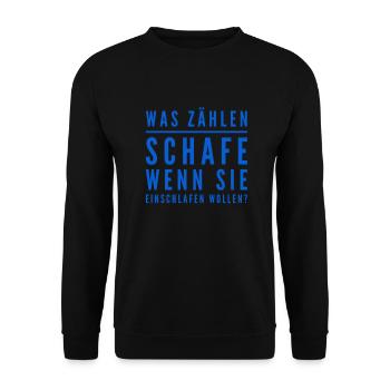 was zählen Schafe? - Unisex Pullover - Schwarz - Vorne - Alina (178cm) & Michal (187cm)