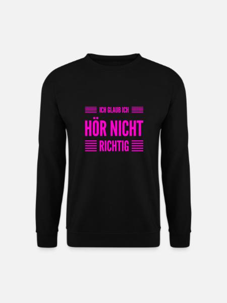 nicht mit mir - Unisex Pullover - Schwarz