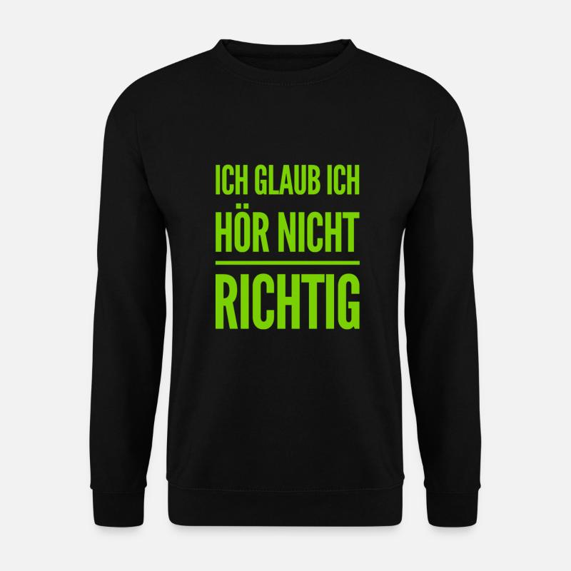 Hä? - Unisex Pullover - Schwarz