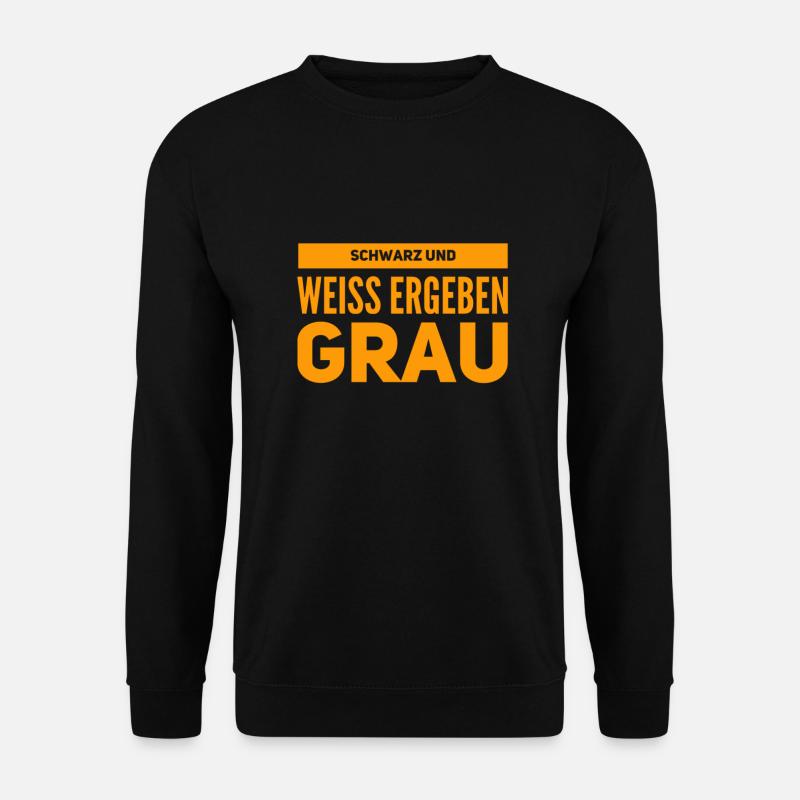 so entsteht grau - Unisex Pullover - Schwarz