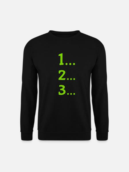 One, two, three - Unisex Sweatshirt - black