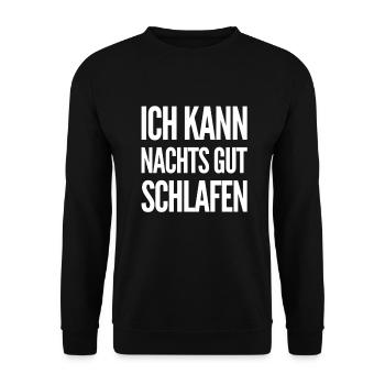 Sleep is always possible - Unisex Sweatshirt - black - Front - Alina (178cm) & Michal (187cm)