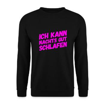 Sleep is great - Unisex Sweatshirt - black - Front - Alina (178cm) & Michal (187cm)