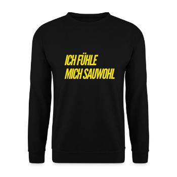 Je me sens très bien - Sweat-shirt Unisexe - noir - Devant - Alina (178cm) & Michal (187cm)