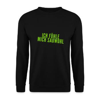 I feel great - Unisex Sweatshirt - black - Front - Alina (178cm) & Michal (187cm)
