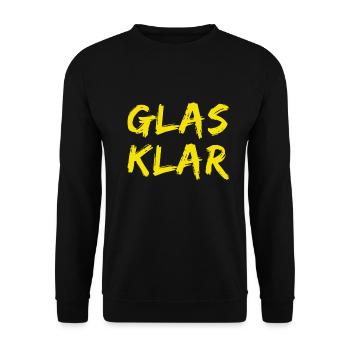 That's clear to me - Unisex Sweatshirt - black - Front - Alina (178cm) & Michal (187cm)