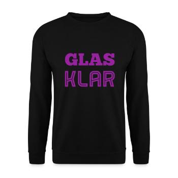 That's clear - Unisex Sweatshirt - black - Front - Alina (178cm) & Michal (187cm)
