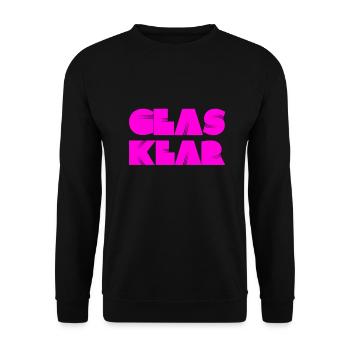 It doesn't get any clearer than that - Unisex Sweatshirt - black - Front - Alina (178cm) & Michal (187cm)