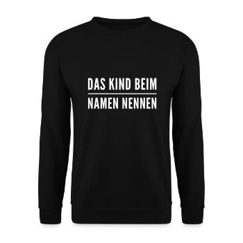 Honesty is always possible - Unisex Sweatshirt - black - Front - Alina (178cm) & Michal (187cm)