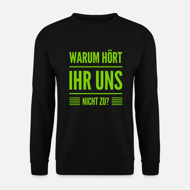 warum ist das so? - Unisex Pullover - Schwarz