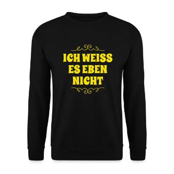keinen Plan - Unisex Pullover - Schwarz - Vorne - Alina (178cm) & Michal (187cm)