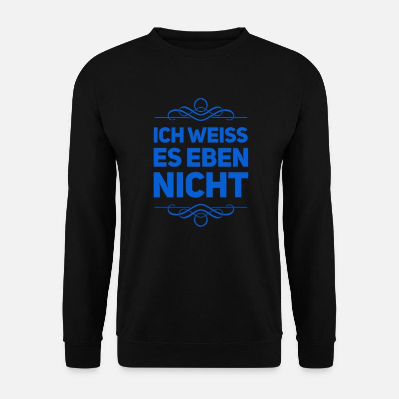 ahnungslos - Unisex Pullover - Schwarz